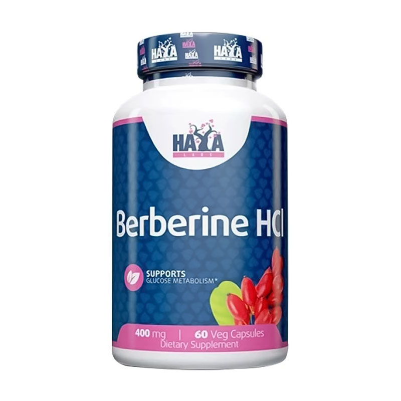 Берберин гідрохлорид Haya Labs Berberine HCL, 400 мг, 60 вегетаріанських капсул