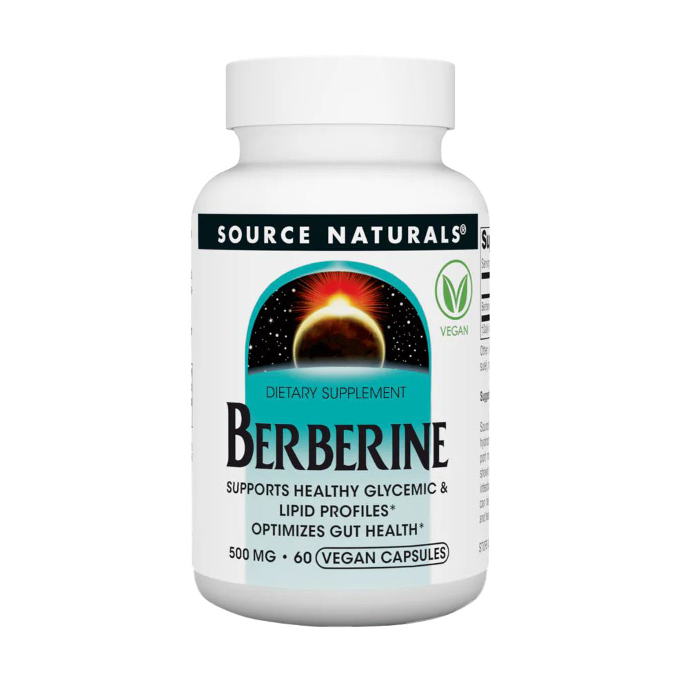 Берберин Source Naturals Berberine, 500 мг, 60 веганських капсул