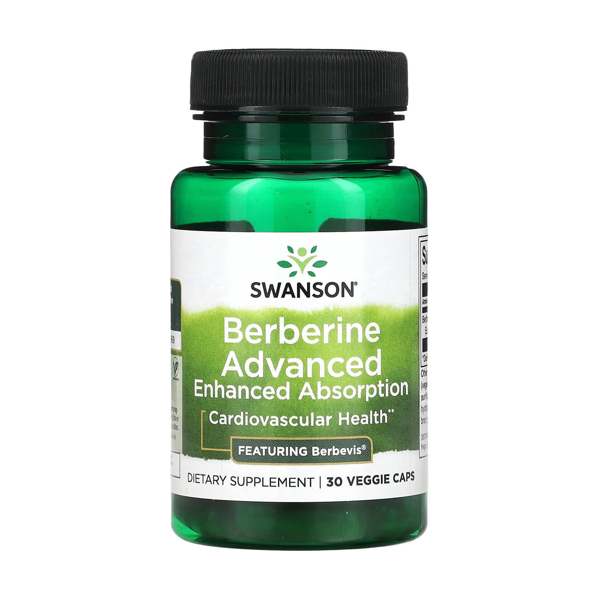 Берберин Swanson Berberine Advanced Enhanced Absorption, 30 веганських капсул
